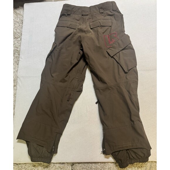 Y2K Burton Snowboarding Pants Men's Size Small Insulated Waterproof Brown Cargo - Picture 6 of 14